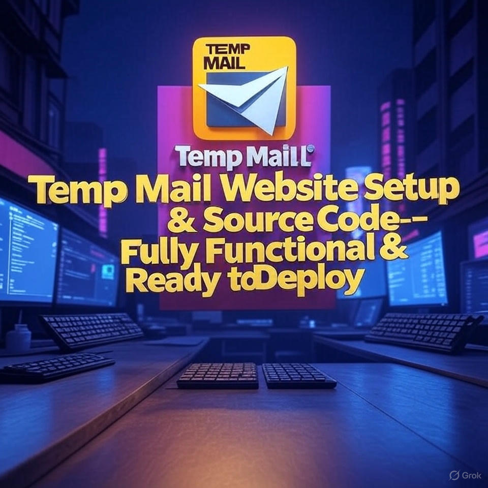 Temp Mail Website Setup & Source Code – Fully Functional & Ready to Deploy